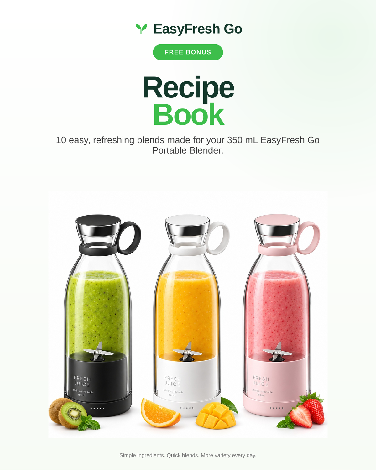 EasyFresh Go Recipe Book